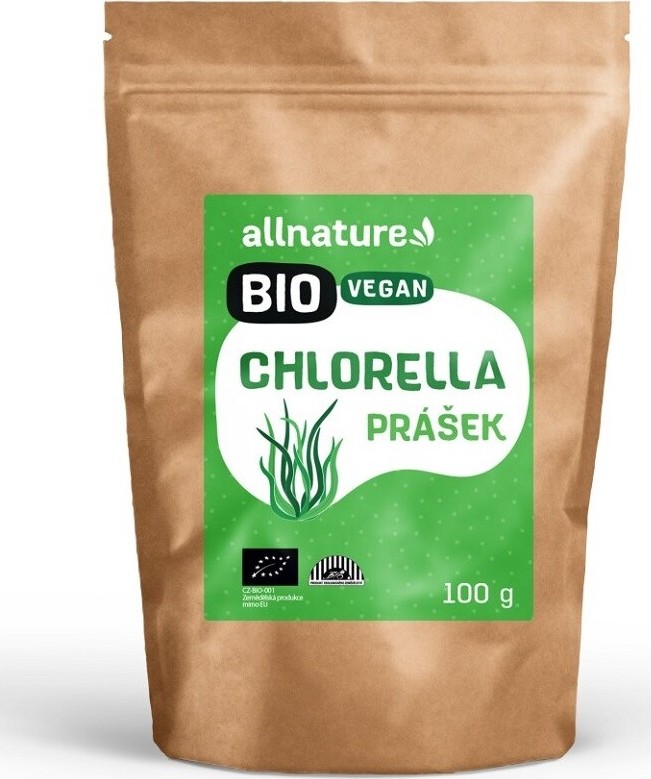 Allnature Chlorella prášek BIO 100g