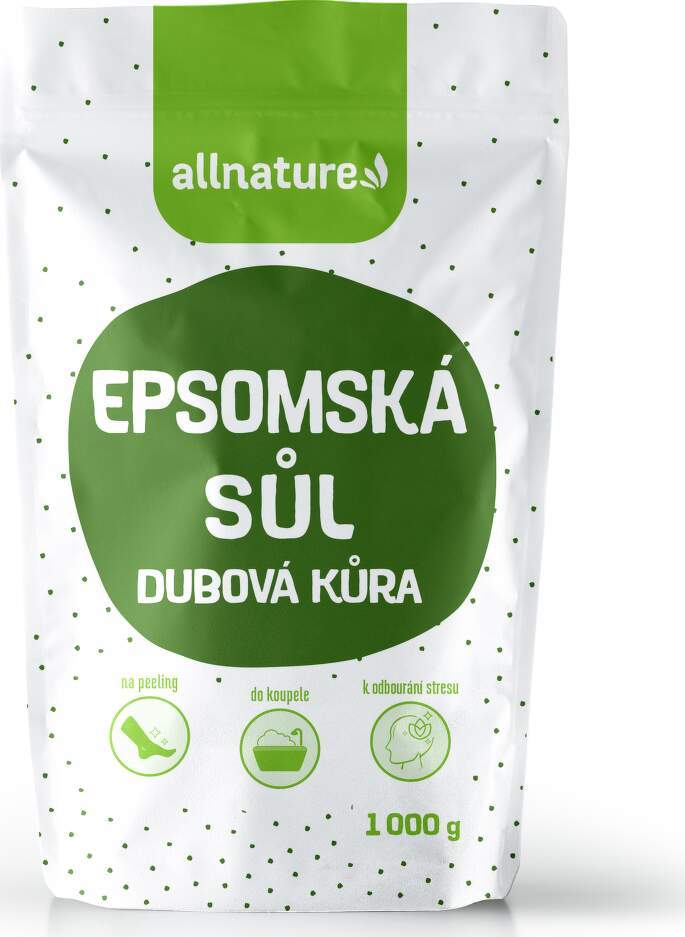 Allnature Epsomská sůl Dubová kůra 1000g