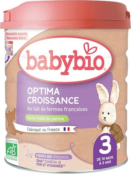 BABYBIO Optima 3 batolecí kojenecké bio mléko s probiotiky a prebiotiky 800 g