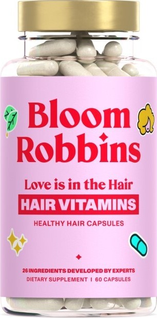 Bloom Robbins LOVE is in the HAIR - vitamíny na vlasy s biotinem kapsle 60ks