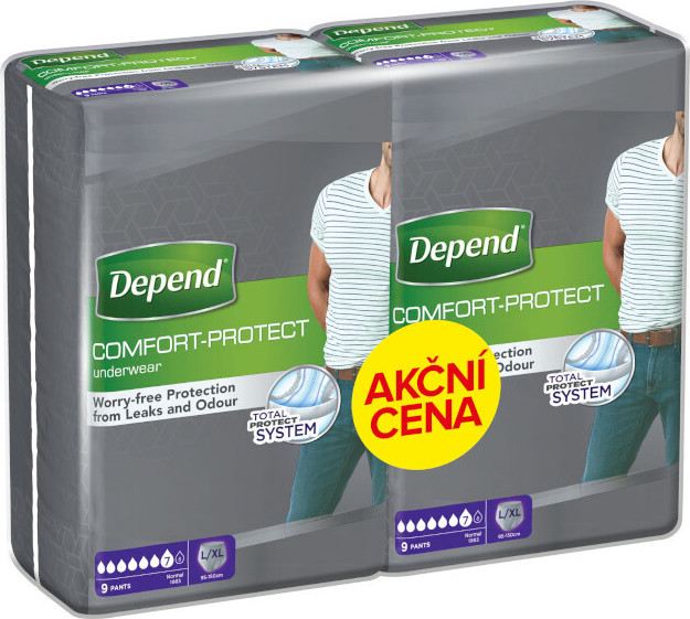 Depend Normal inkont.kalh.muži Duopack L/XL 2x9ks