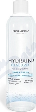 Dermedic Hydrain3 Hialuro Micelární voda 200ml