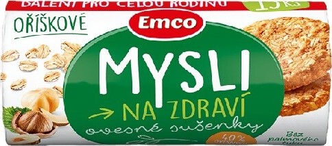 Emco Ovesné sušenky oříškové 150 g