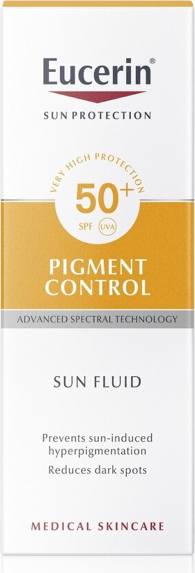 EUCERIN SUN Emulze na opalování na obličej s depigmentačním účinkem Pigment Control SPF 50+ 50 ml