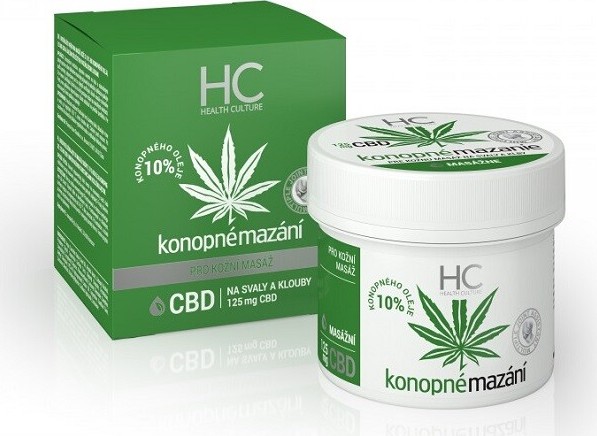 Health Culture CBD konopné mazání masáž 125 ml