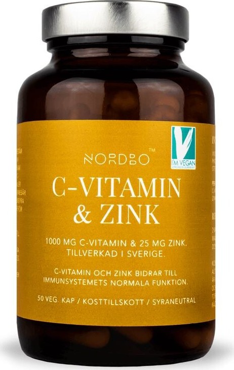 Nordbo C-Vitamin&Zink cps.50