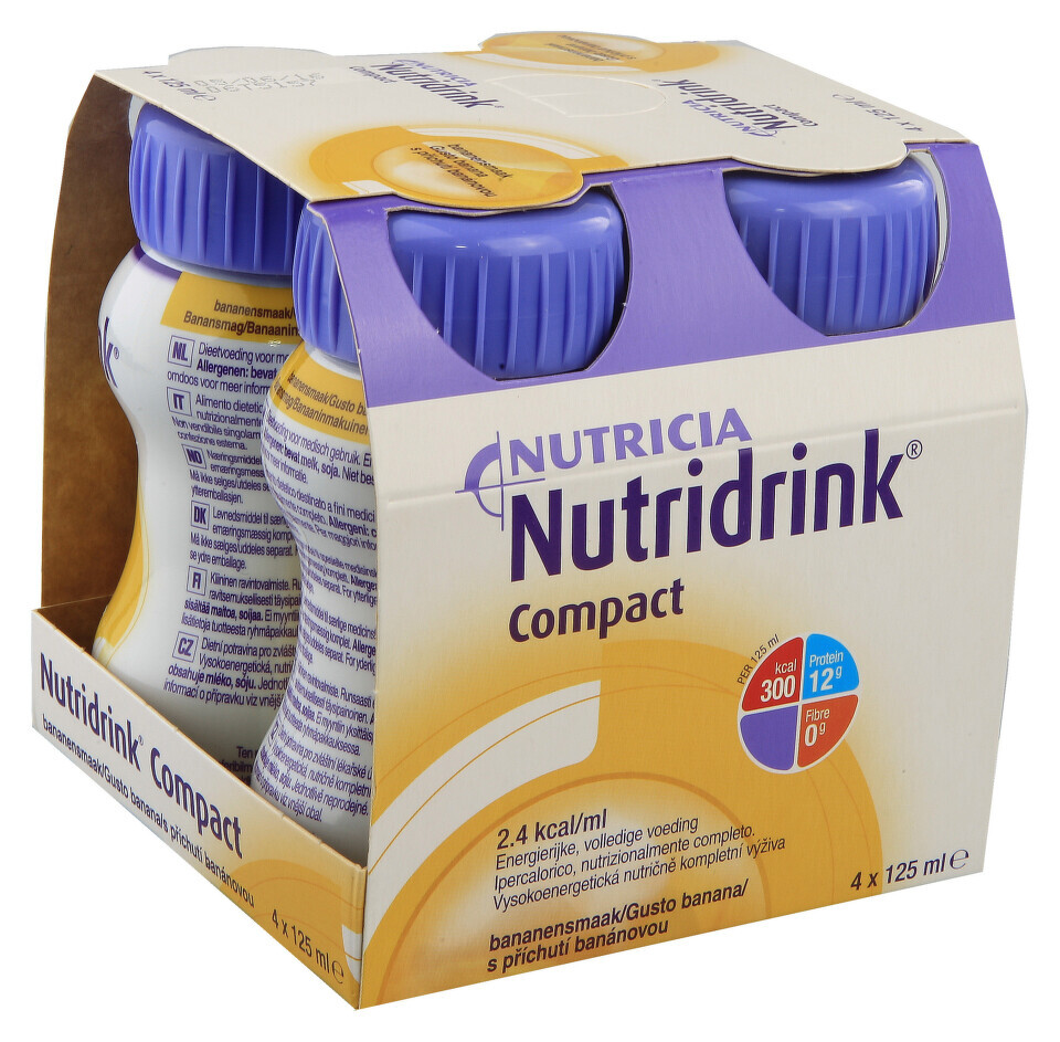 NUTRIDRINK COMPACT S PŘÍCHUTÍ BANÁNOVOU POR SOL 4X125ML