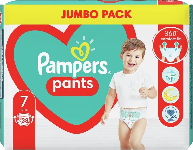 Pampers pants 7 17+kg 38ks