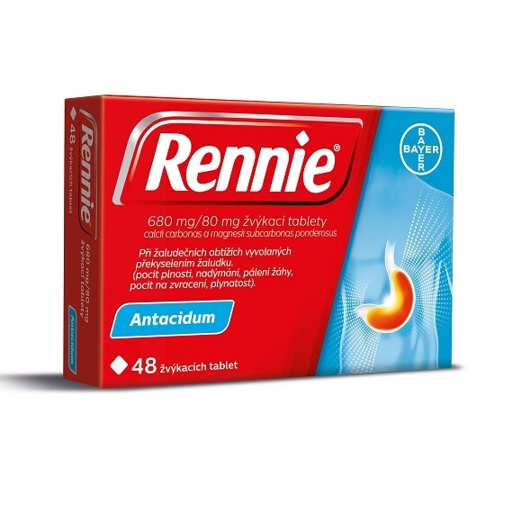 RENNIE 680MG/80MG TBL MND 48