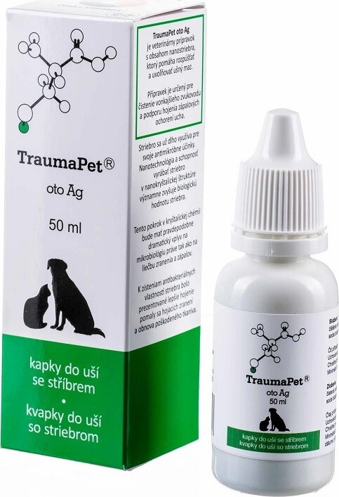 TraumaPet kapky do uší s Ag 50ml