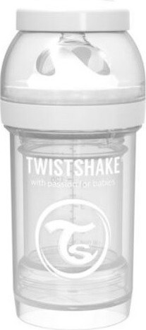 Twistshake Kojenecká láhev Anti-Colic 180ml bílá