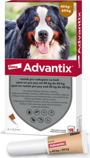 Advantix pro psy 40-60kg spot-on 1x6ml