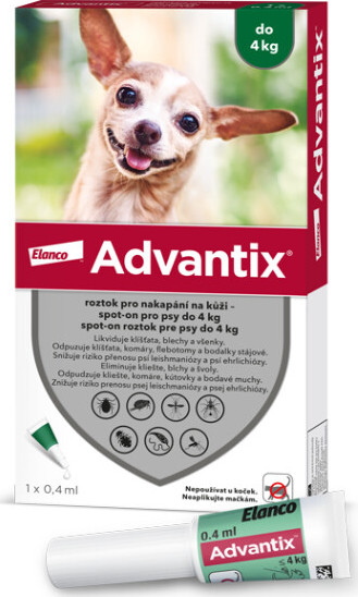 Advantix pro psy do 4kg spot-on 1x0.4ml