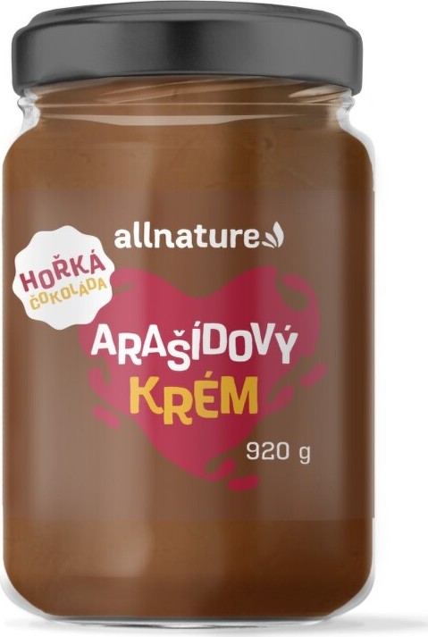 Allnature Arašídový krém hořká čokoláda 920g