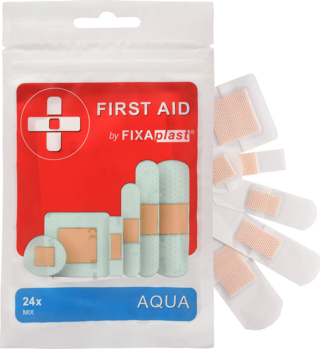 FIXAplast FIRST AID Aqua náplast mix 24ks