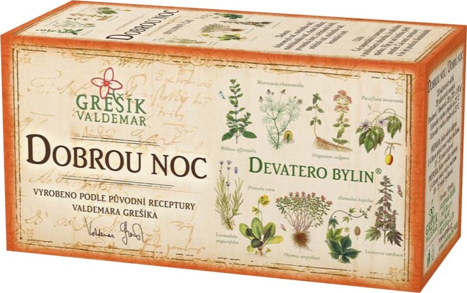 Grešík Devatero bylin Dobrou noc čaj n.s.20x1g