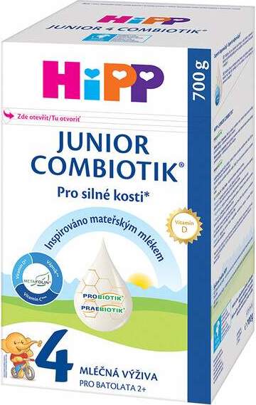 HiPP 4 Junior Combiotik mléčná výživa 700g - balení 3 ks