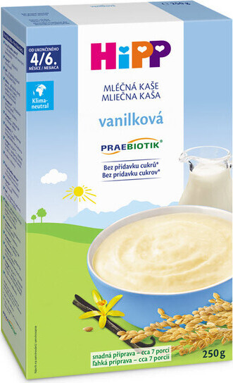 HiPP Mléčná kaše vanilková 4/6m 250g