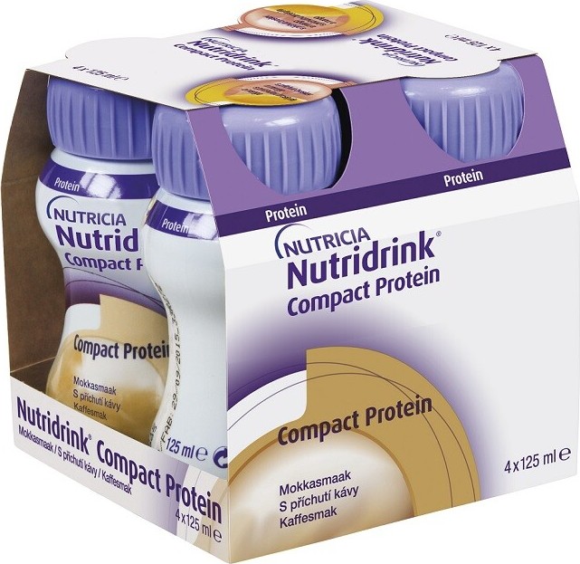 NUTRIDRINK COMPACT PROTEIN S PŘÍCHUTÍ KÁVY POR SOL 4X125ML