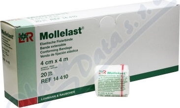 OBINADLO ELASTICKÉ FIXAČNÍ - MOLLELAST 4CMX4M