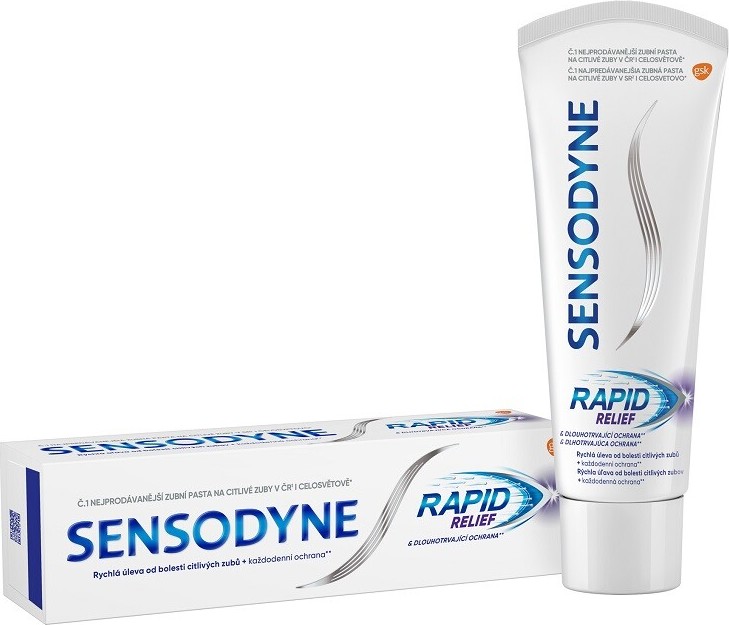 Sensodyne Rapid zubní pasta 75 ml - balení 2 ks