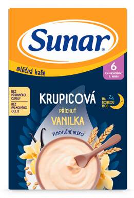 Sunar Ml.krupicová kaše Vanilka na dobrou noc 210g