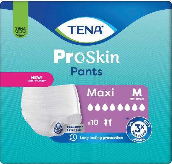 TENA Proskin Pants Maxi M Inkontinenční kalhotky 10ks