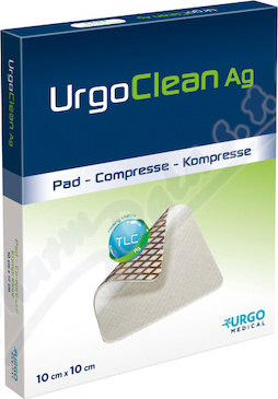 UrgoClean Ag lipidokoloid.krytí 10 x 10 cm 10 ks