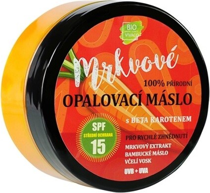 VIVACO mrkvové opalovací máslo SPF15 150ml