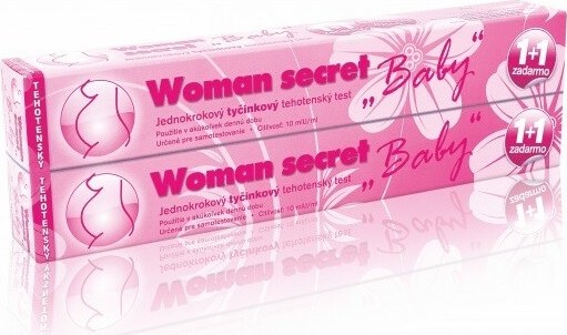 Woman secret BABY těhotenský test kazetový 2 ks