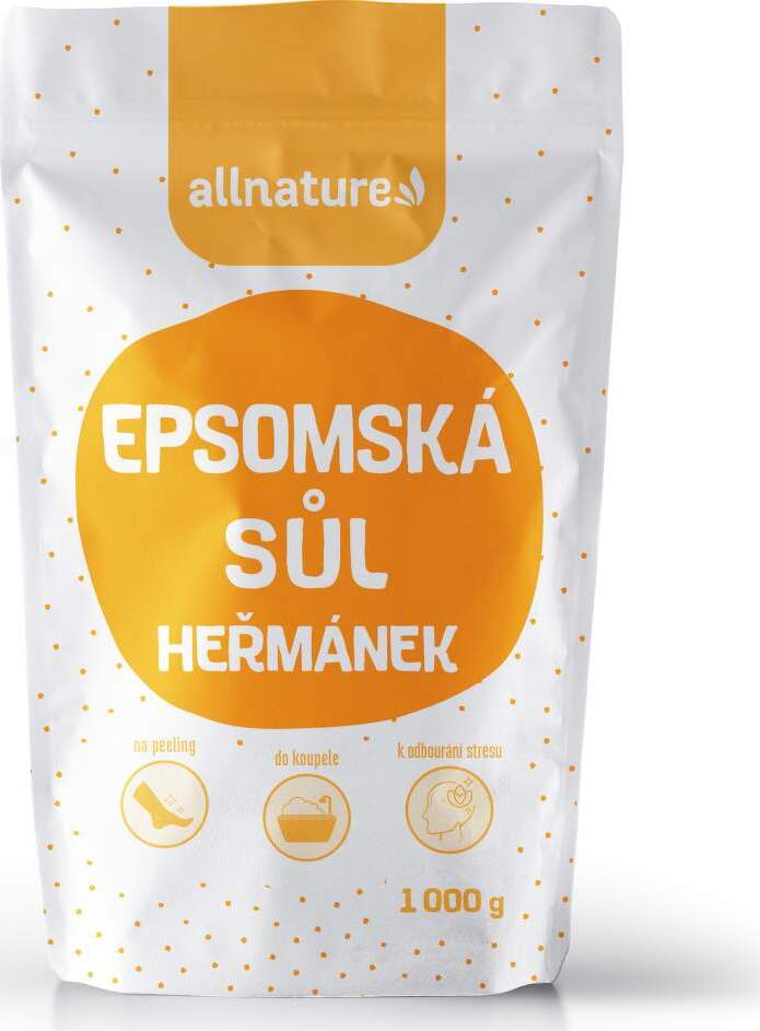 Allnature Epsomská sůl Heřmánek 1000g