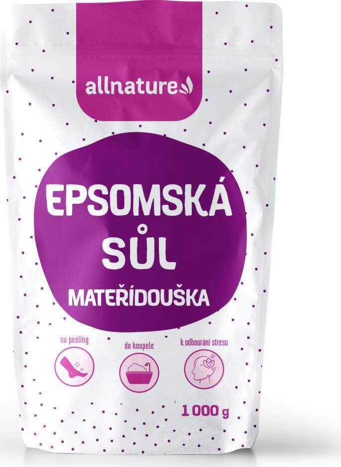 Allnature Epsomská sůl Mateřídouška 1000g