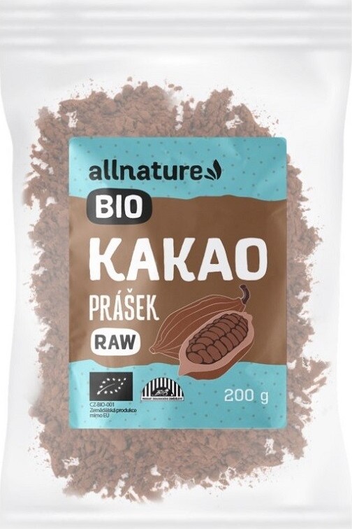 Allnature Kakaový prášek RAW BIO 200g