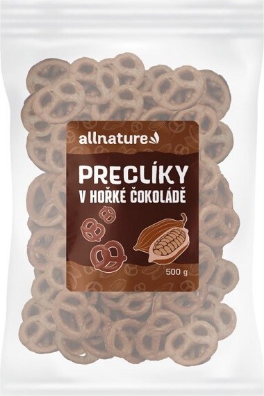 Allnature Preclíky v hořké čokoládě 500 g