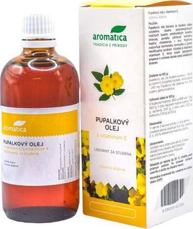 AROMATICA Pupalkový olej s vitaminem E od 3 let 100ml