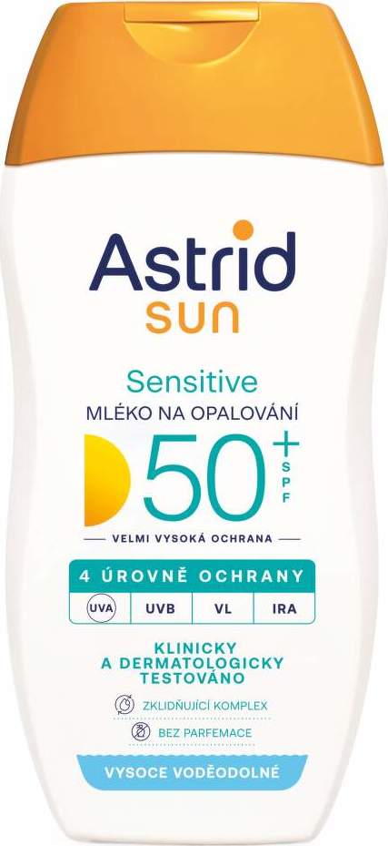 Astrid SUN Sensitive opalovací mléko SPF50+ 150ml