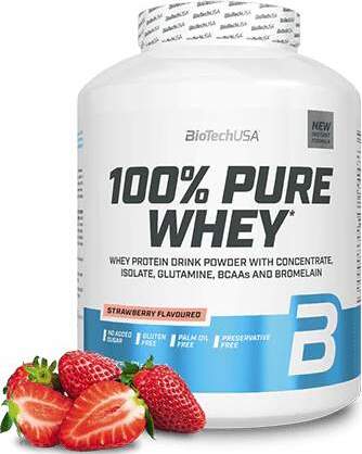 BioTech 100% Pure Whey 2270g strawberry