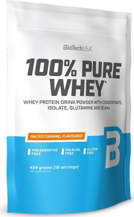 BioTech 100% Pure Whey 454g salted caramel