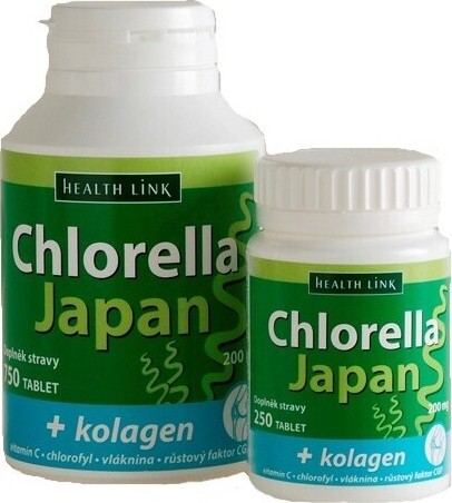 Chlorella Japan + kolagen tbl.750