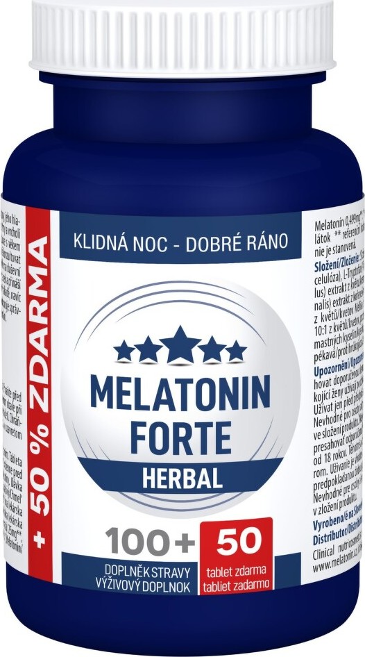 Clinical Melatonin Forte Herbal tbl.100+50