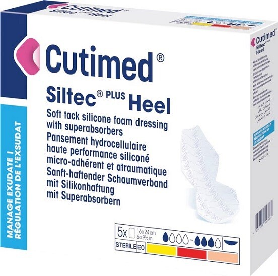 CUTIMED SILTEC HEEL PLUS pěnové krytí - tvar pro paty