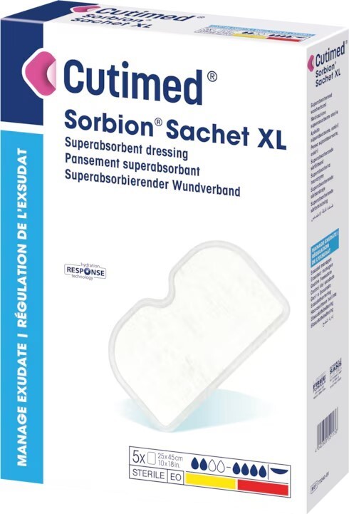 CUTIMED SORBION SACHET XL superabsorpční krytí 25cmx45cm 10ks