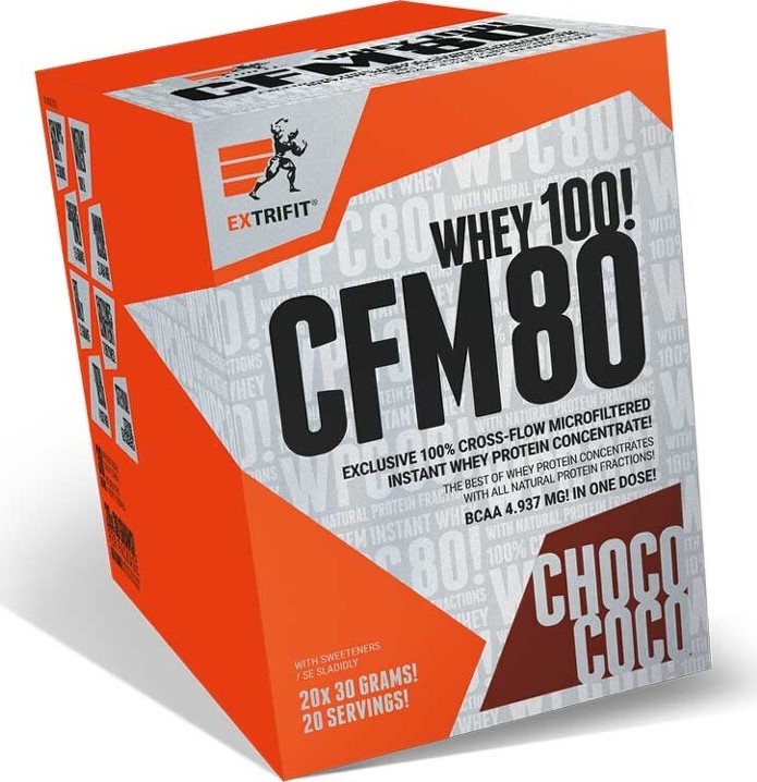 Extrifit CFM Instant Whey 80 20 x 30g choco coco