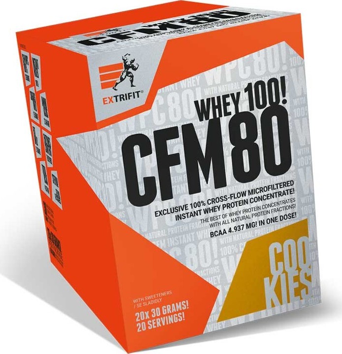 Extrifit CFM Instant Whey 80 20 x 30g cookies