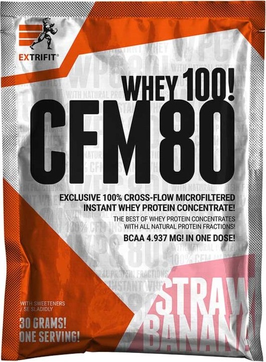 Extrifit CFM Instant Whey 80 30g strawberry -banana