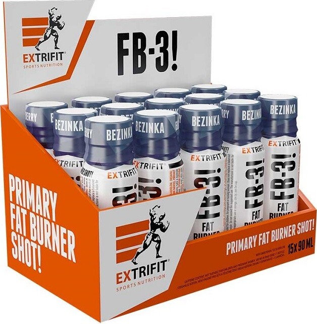 Extrifit FB-3! Fat Burner Shot 15x90 ml bezinka