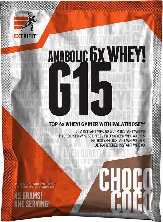 Extrifit G 15 gainer 45g choco coco