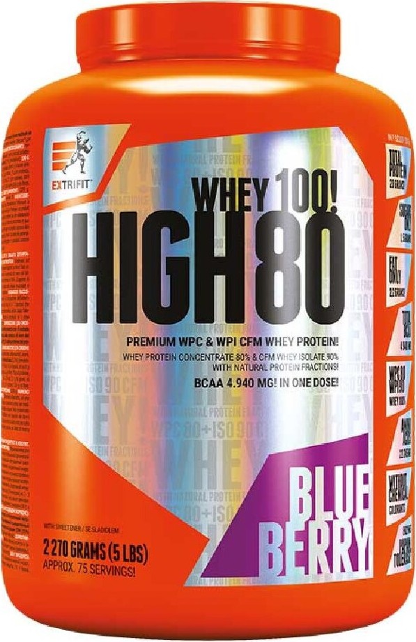 Extrifit High Whey 80 2270g borůvka