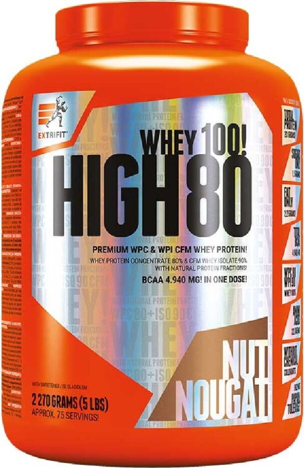 Extrifit High Whey 80 2270g nugát