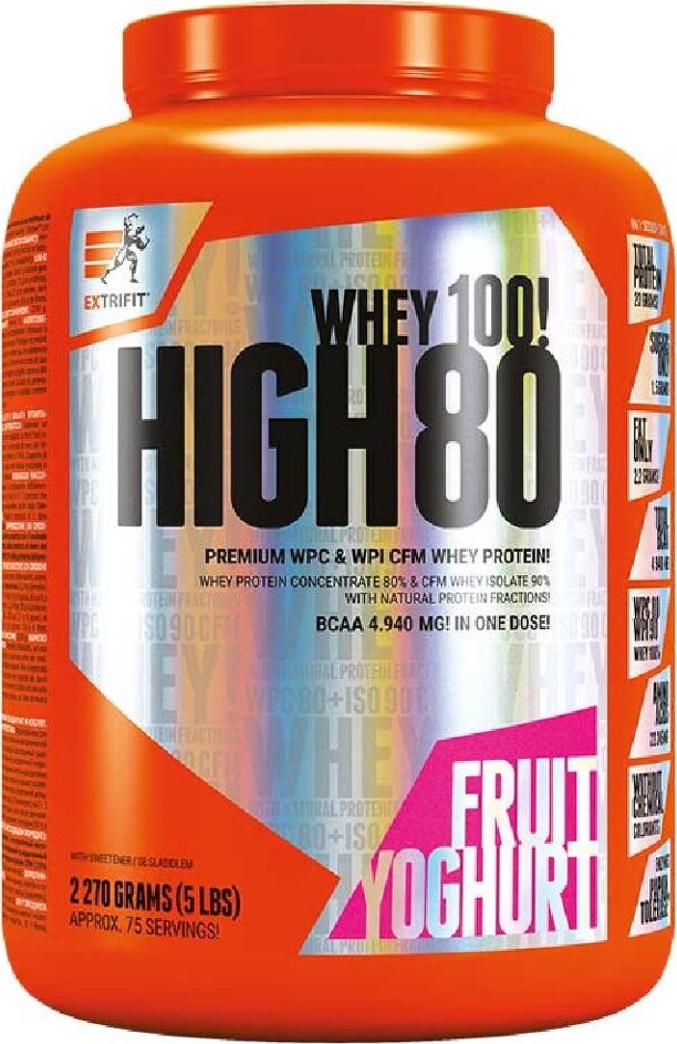 Extrifit High Whey 80 2270g ovocný jogurt